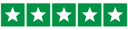 Green 5-star rating graphic